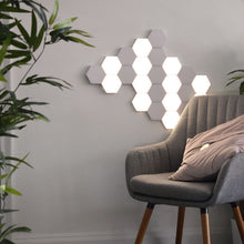 Cargar imagen en el visor de la galería, Hexagonal Quantum Lamp Modular Touch Sensor Night Lights Creative Wall Lamps Indoor Bedroom LED Lights Home Lighting Decoration