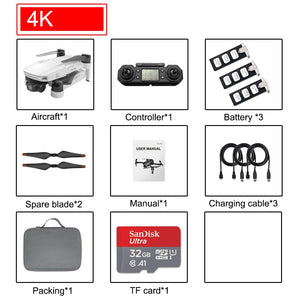 Drone profesional GPS dual gran angular 4K/8K cardan 2-ejes HD/ultra HD 5G WIFI FPV