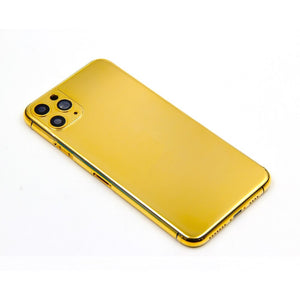 24KT Gold Plated Housing for iPhone 11/11 Pro/11 Pro Max Replacement Cover for Apple iPhone Back Battery Cover Customized Design