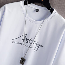 Cargar imagen en el visor de la galería, 2021 New Men&#39;s T-shirt + Sports Shorts Set Summer Breathable Casual T-shirt Running Set Fashion Harajuku Printed Male Sport Suit