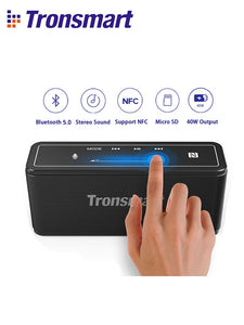 Tronsmart Mega Bluetooth 5.0 Speaker Portable Speaker 40W Colums Touch Control Soundbar support Voice Assistant,NFC,TWS,MicroSD