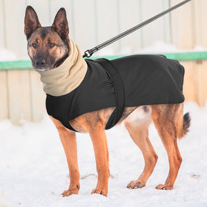 Super Warm Dog Clothes Coat Waterproof Large Dogs Vest Jacket Thick Winter Pet Clothing Vest With Warm Collar Wolfhound Shepherd