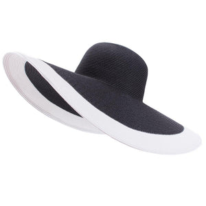 7.1''/18cm Huge Wide Brim Sun Hats Straw Summer Church Wedding Hats for Womens Ladies Floppy Kentucky Derby Party Dressy