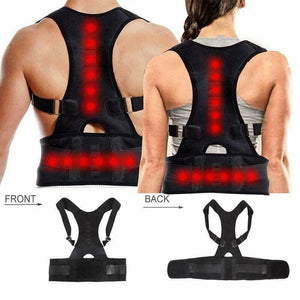 Fajas Para Men&Women Adjustable Magnetic Posture Corrector Corset Back Brace Back Belt Lumbar Support Straight Corrector S-3XL