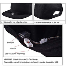 Cargar imagen en el visor de la galería, New Luminous LED Display Multilanguage Wireless Bluetooth Party Baseball Cap Sun Hat