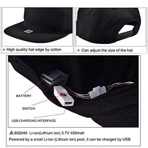 New Luminous LED Display Multilanguage Wireless Bluetooth Party Baseball Cap Sun Hat