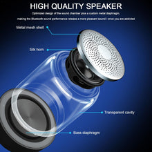 Cargar imagen en el visor de la galería, TWS 6D Surround C7 Bluetooth V5.0 Wireless Speakers HiFi Stereo Column Portable Speaker Romantic Colorful Light With Microphone