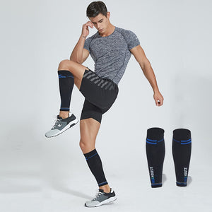 1 Pair Calf Sleeve Compression Leg Warmers Socks Outdoor Sports Shin Guard Calf Support for Football Soccer Running Basketball