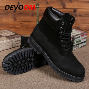Fashion White Boots Men 2018 Men Genuine Dr Leather Boots Footwear Snow Boots Men Winter Shoes Real Leather Fur Unisex Sneakers