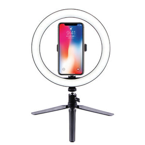 New Mini Desktop Stand Selfie Ring Light Anchor Mobile Live Support Ring Photography LED Beauty Fill Selfie Light селфи кольцо