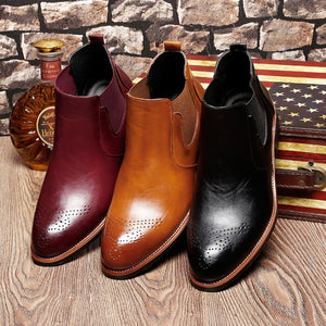 Misalwa Casual Oxford Style Men Chelsea Boots Spring Autumn Winter Fashion Ankle Boots Mens Formal Dress Shoes 37-44