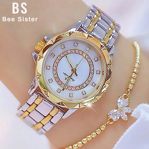 Diamond Women Luxury Brand Watch 2021 Rhinestone Elegant Ladies Watches Gold Clock Wrist Watches For Women relogio feminino 2020