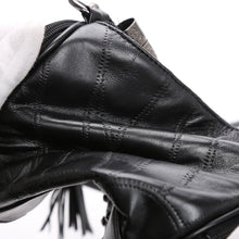 Cargar imagen en el visor de la galería, Rdywbu Genuine Leather Tassels Skull Handbag Women Luxury Rock Rivet Punk Shoulder Bag Black Sheepskin Messenger Travel Bag B547