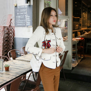 2021 spring new arrival fresh high quality coat women fashion comfortable vintage elegant holiday solid cute work style jacket