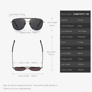 MERRYS DESIGN Men Polarized Square Sunglasses Fashion Male Eyewear 100% UV Protection S8180