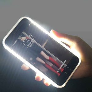 Light Glow Phone Case For iPhone 12 X XR Case Photo Fill Light Artifact For iPhone 11 Pro max 7 8 plus Selfie Mobile Shell