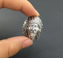 Cargar imagen en el visor de la galería, ks-carpediem - S925 Sterling Silver Jewelry Handmade  Men&#39;s Indian Emirates Ring