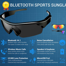 Cargar imagen en el visor de la galería, Newest Design Wireless Bluetooth Headset Sunglasses Smart Bluetooth BT Glasses Stereo Earphone Polarized Mobile Phone Sunglasses