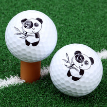 Cargar imagen en el visor de la galería, 1 Pc Cute Cartoon Panda Golf Ball Double Layer Synthetic Rubber Golf Practice Balls Gift Balls For Golf Range &amp; Training 42.67mm
