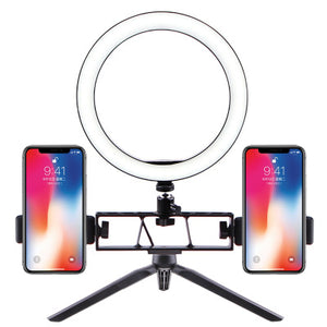 New Mini Desktop Stand Selfie Ring Light Anchor Mobile Live Support Ring Photography LED Beauty Fill Selfie Light селфи кольцо