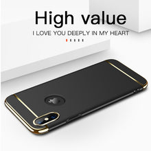 Cargar imagen en el visor de la galería, Luxury Gold Hard Case for iPhone 11 Pro 5 5s SE X Back Cover Xs Max XR Removable 3 in 1 Fundas Case for iPhone 8 7 6 6s Plus Bag