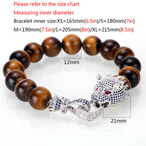 Mcllroy bracelet men/stone/bead/luxury/bracelet homme fashion dragon cz zricon handmade men jewelry man gift pulseira masculina