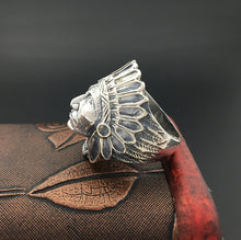 Cargar imagen en el visor de la galería, ks-carpediem - S925 Sterling Silver Jewelry Handmade  Men&#39;s Indian Emirates Ring