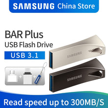 Cargar imagen en el visor de la galería, SAMSUNG USB Flash Drive Disk 32GB 64GB 128GB 256GB  USB 3.1 3.0 Metal Mini Pen Drive Pendrive Memory Stick Storage Device U Disk