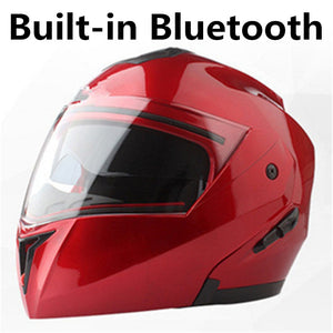 HOT SELL 2018 Bluetooth Motorcycle Helmet Built in Intercom System Dot Standard Helmet  Riders BT Talking with FM Radio