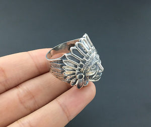 ks-carpediem - S925 Sterling Silver Jewelry Handmade  Men's Indian Emirates Ring