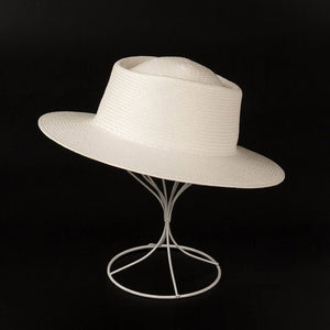 Sombreros paja unisex para playa ala ancha trenzado fino 56-59cm