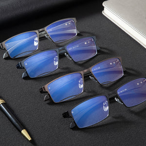 titanium Computer Glasses Anti Blue Light Blocking Filter Reduces Digital Eye Strain Clear Regular Gaming Goggles Eyewear TR90