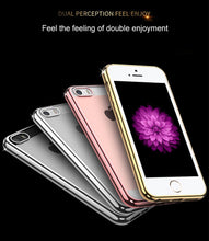 Cargar imagen en el visor de la galería, Cell Phone Case for iPhone 6 iPhone 6S iPhone 7 8 Plus iPhone 5S 5 s SE 5SE X 10 XR XS Max Silver Rose gold Silicone Clear Cover