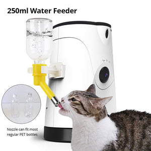 Dispensador automatico comida con video y control distancia para mascotas