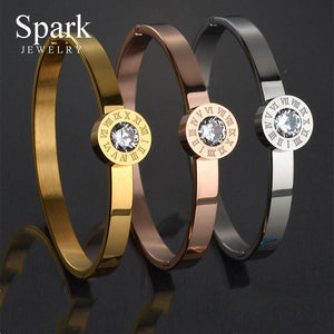 Top Quality 316l Stainless Steel Number 7 Colors CZ Stone Wedding Jewelry Set For Valentine's Day Gifts
