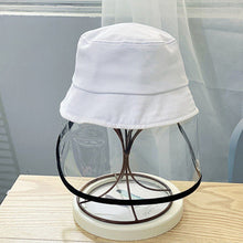 Cargar imagen en el visor de la galería, Sombrero infantil algodon con pantalla antisalpicadura lavable.