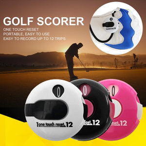 Small Golf Score Counter Indicator Golf Stroke Counter Mini Score Counter Attachment Scorekeeper Golf Counter Golf Training Aids