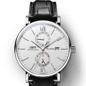 Switzerland LOBINNI Men Watches Luxury Brand Wristwatches Men Seagull Automatic Mechanical Multi-function Waterproof Clock L1022