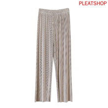 Cargar imagen en el visor de la galería, High Waist Wide Leg Pants Women&#39;s Loose Drape Triple MIYAKE Pleated Straight Mop Long Pants Spring and Summer