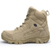 Cargar imagen en el visor de la galería, Men Tactical Boots Army Boots Mens Military Desert Waterproof Work Safety Shoes Climbing Hiking Shoes Ankle Men Outdoor Boots