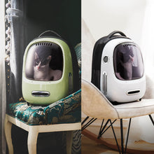 Cargar imagen en el visor de la galería, Mochila transportadora con luz y ventilador para gatos y perros pequeños. Llamativo