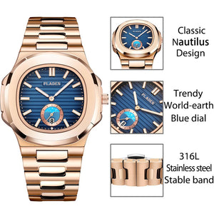 Reloj Clasico Patek Nautilus Acero y oro AAA 44mm