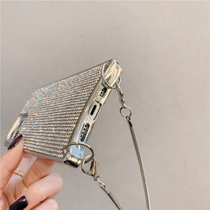 Sparkle Glitter Strap Cord Chain Phone Necklace Lanyard Phone Case Carry Cover Hang For iPhone 12 11 Pro XS Max XR X 7 8 Plus 12