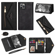 Cargar imagen en el visor de la galería, Card Holder Long Strap Crossbody Wallet Case For iPhone 11 12 Pro Max 12Mini X XR XS 7 8 Plus SE2020 Shoulder Bag Lanyard Cover