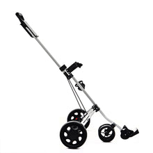 Cargar imagen en el visor de la galería, Golf Pull Cart Iron Black Adjustable Golf Trolley Cart 3/4Wheels Push Pull Golf Cart Aluminium Alloy Foldable Trolley With Brake