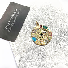 Cargar imagen en el visor de la galería, Pendant Amulet Magical Lucky Symbols,2020 Summer Golden Jewelry Vintage Pure 925 Sterling Silver Powerful Gift For Ts Women Men