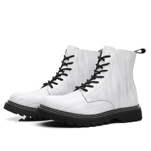 Cargar imagen en el visor de la galería, Men&#39;s winter shoes 2020 new anti slip Plush winter  leather boots large thermal high top Martin boots Men Sneakers High Quality