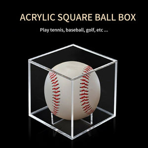 Acrylic Box Golf Tennis Ball Transparent Case Baseball Display Dustproof Souvenir Storage Box Holder Dustproof clear and bright