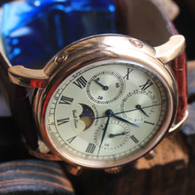 Cargar imagen en el visor de la galería, Reloj cronografo mecanico Sea gull Tron ST1908 Acero inoxidable, cristal zafiro. 50M