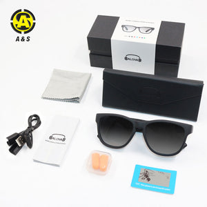 ALOVA Bone Conduction Earphone Glasses with Speaker Wireless Bluetooth Smart Audio Headphone Sunglasses